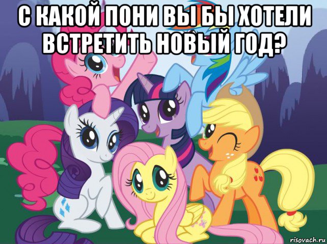 с какой пони вы бы хотели встретить новый год? , Мем My little pony