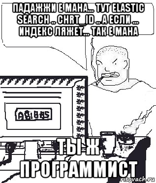 падажжи е мана... тут elastic search .. chrt_id .. а если ... индекс ляжет... так е мана ты ж программист, Мем Падажжи