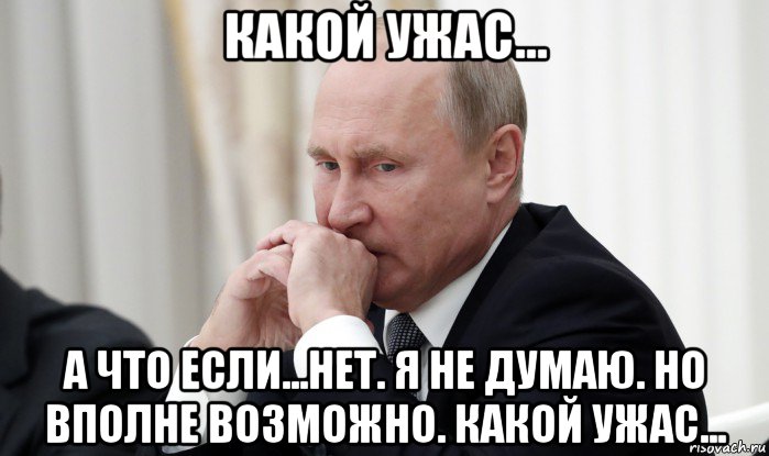 Просто ужас. Какой ужас. Владимир Владимирович мемы.