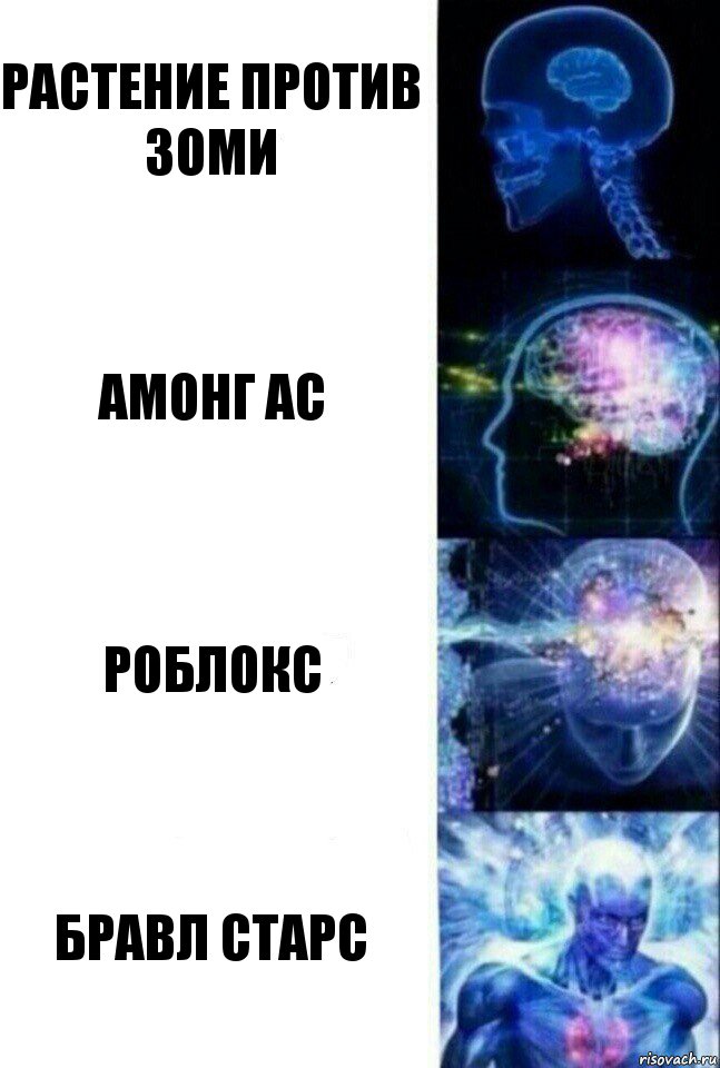 растение против зоми амонг ас роблокс бравл старс, Комикс  Сверхразум