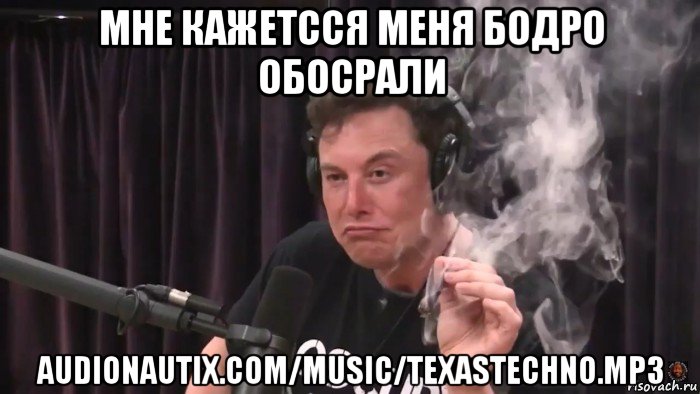 мне кажетсся меня бодро обосрали audionautix.com/music/texastechno.mp3, Мем Илон Маск