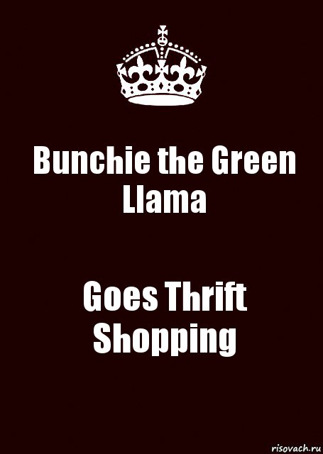 Bunchie the Green Llama Goes Thrift Shopping, Комикс keep calm