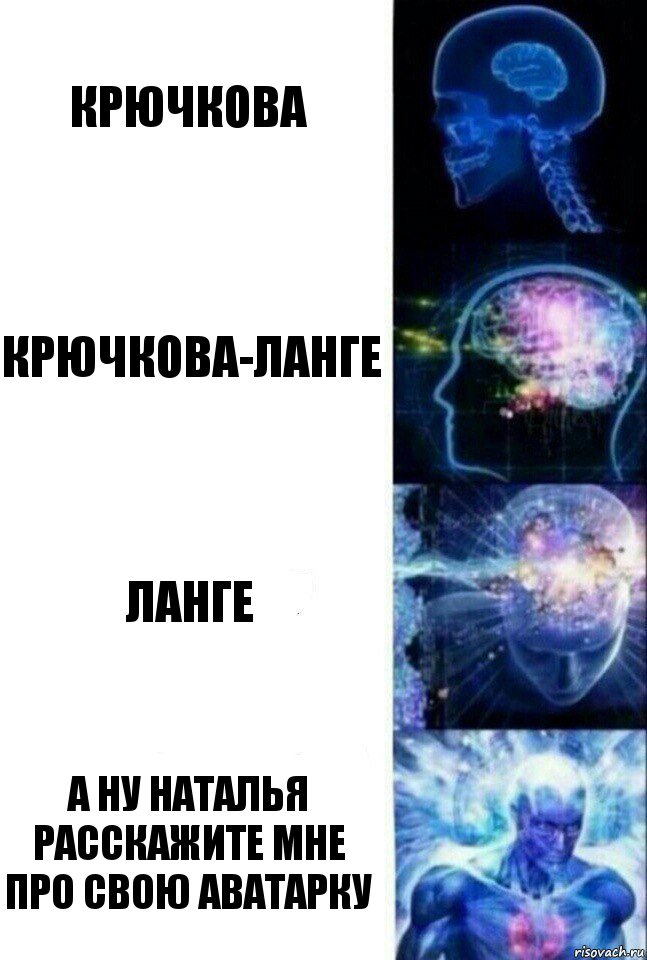 Крючкова Крючкова-Ланге Ланге а ну Наталья расскажите мне про свою аватарку, Комикс  Сверхразум