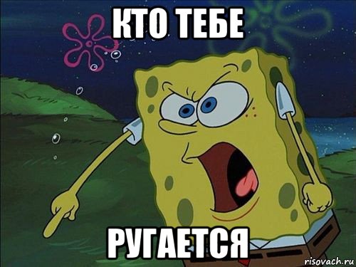 кто тебе ругается