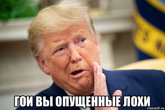  гои вы опущенные лохи, Мем Трамп