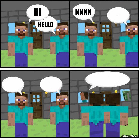 hi hello nnnn     , Комикс Minecraft комикс